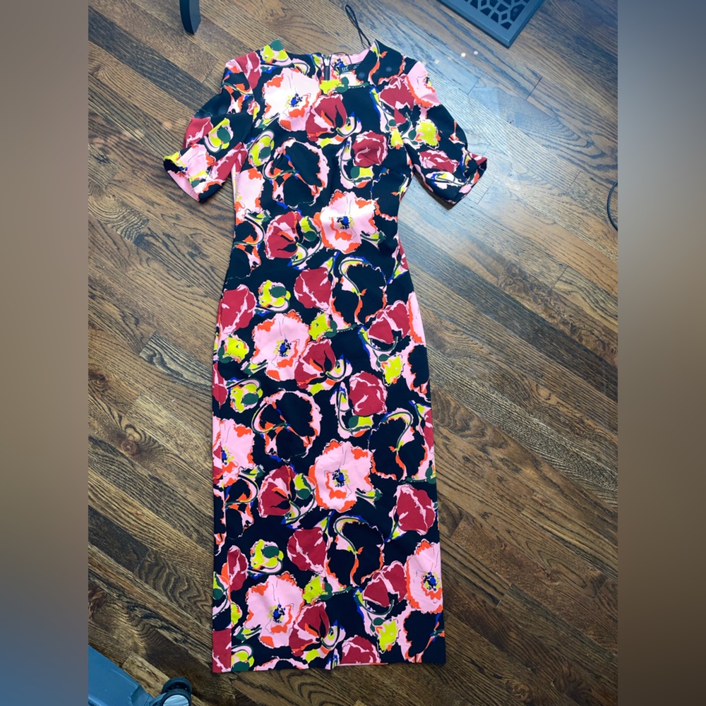 Zara Colorful Floral Dress